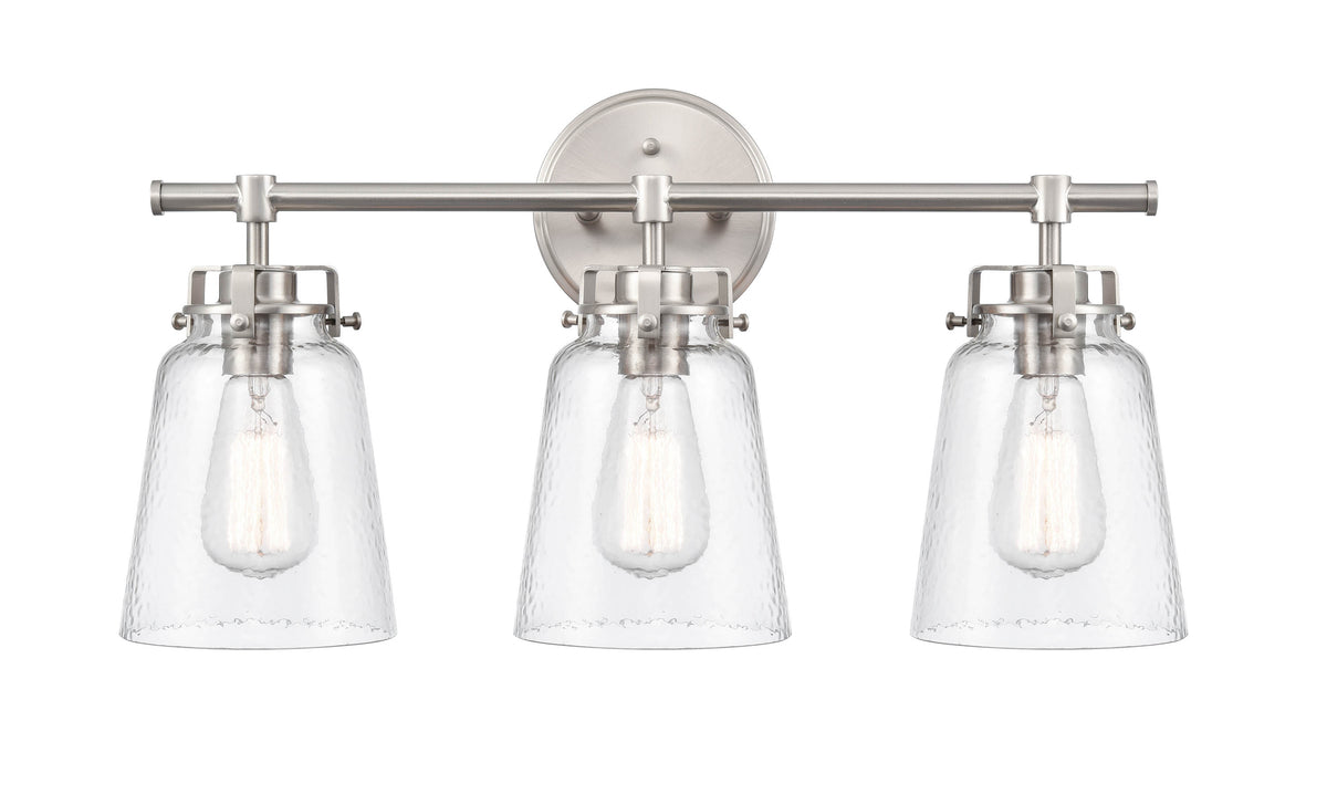 23'' Amberose Brushed Nickel 3 Light Bath Vanity
