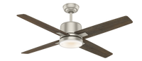 Casablanca 52 inch Axial Painted Pewter Ceiling Fan with LED Light Kit and Wall Control