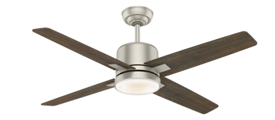 Casablanca 52 inch Axial Painted Pewter Ceiling Fan with LED Light Kit and Wall Control