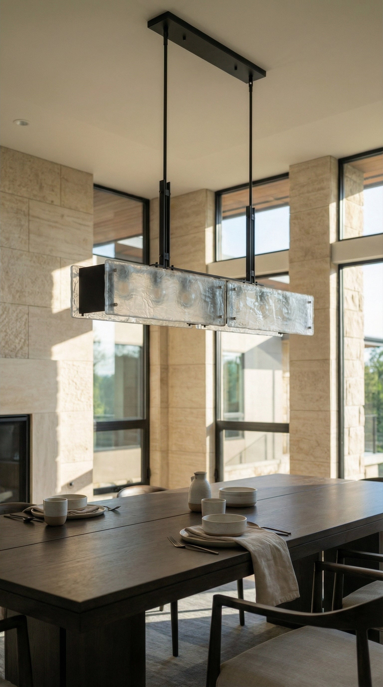 Assunta 6 Light Black Chandelier