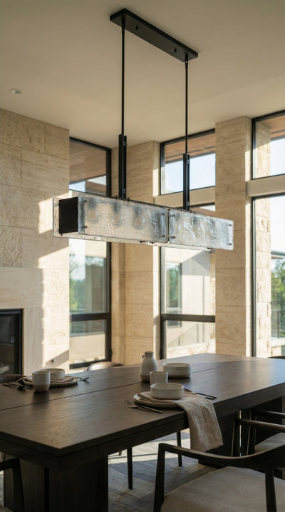Assunta 6 Light Black Chandelier