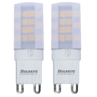 T6 4.5W Dimmable Frost LED Light Bulb with G9 Base, 2700K, 340 Lumens, 2-Pack