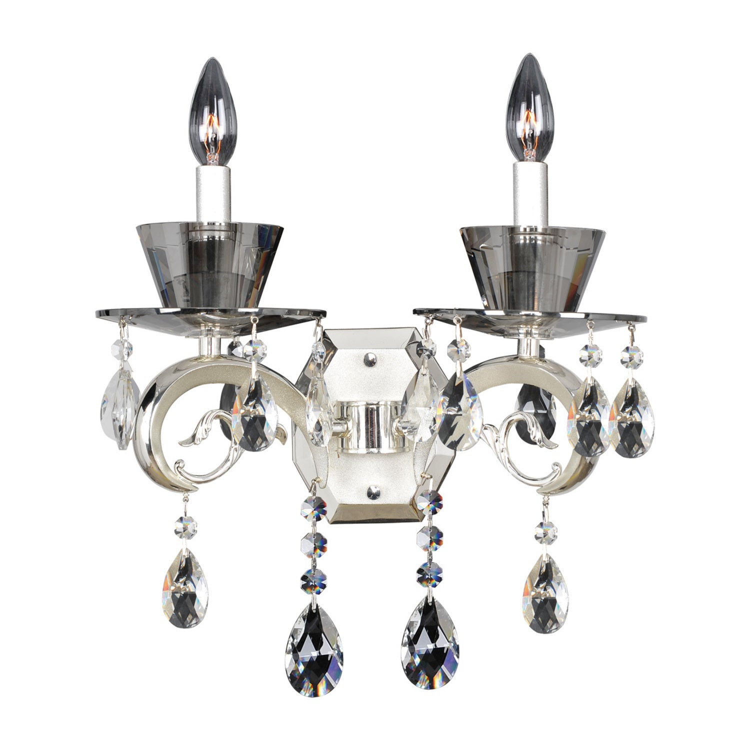 13.5'' Locatelli 2 Light 2 Tone Silver Wall Sconce