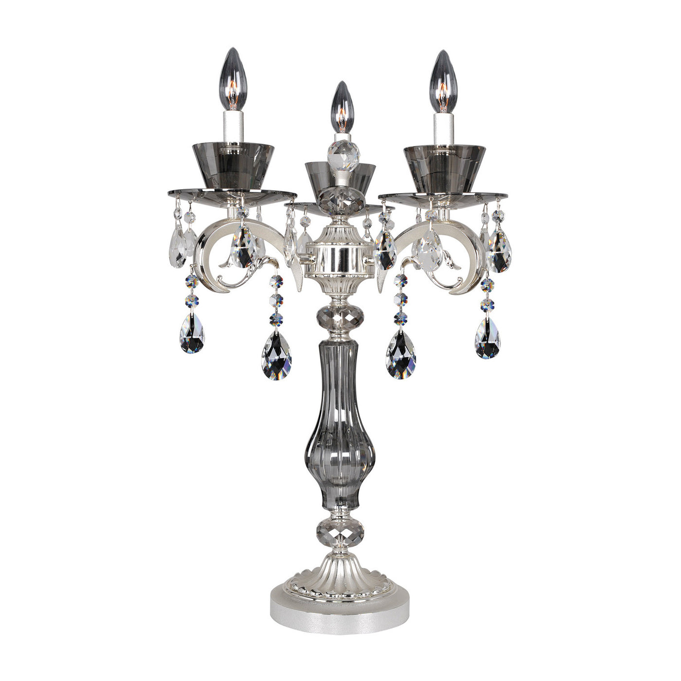 30.5'' Locatelli 3 Light 2 Tone Silver Table Lamp