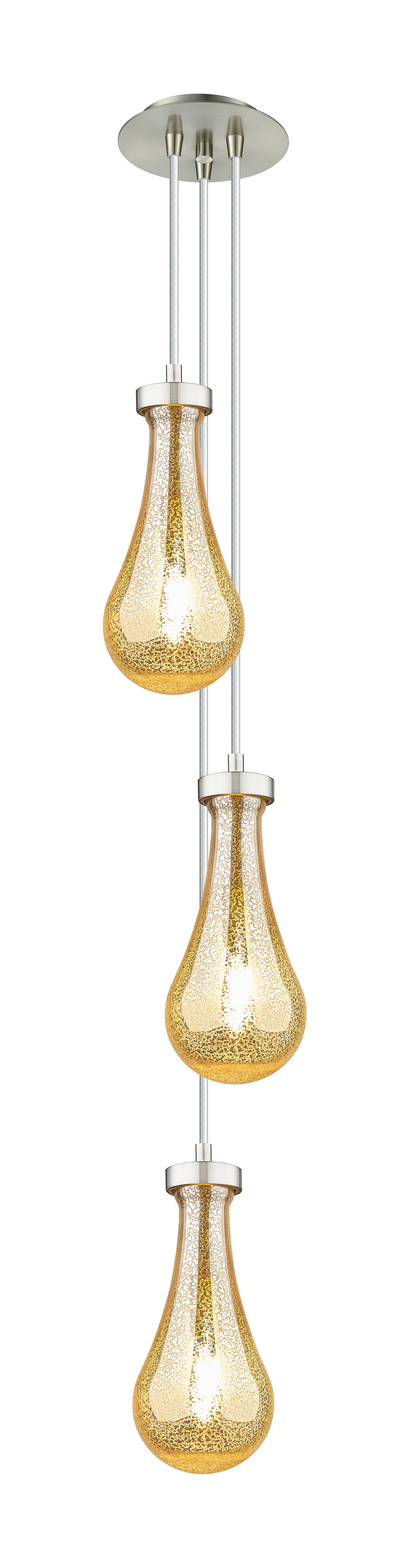 Downtown Urban Multi Pendant Brushed Brass