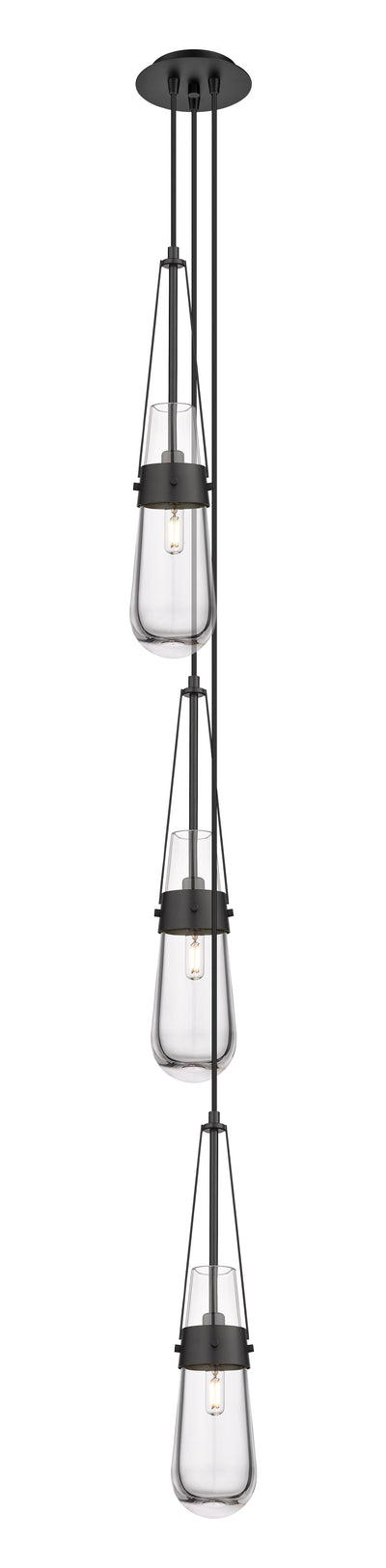 Downtown Urban Multi Pendant Brushed Brass