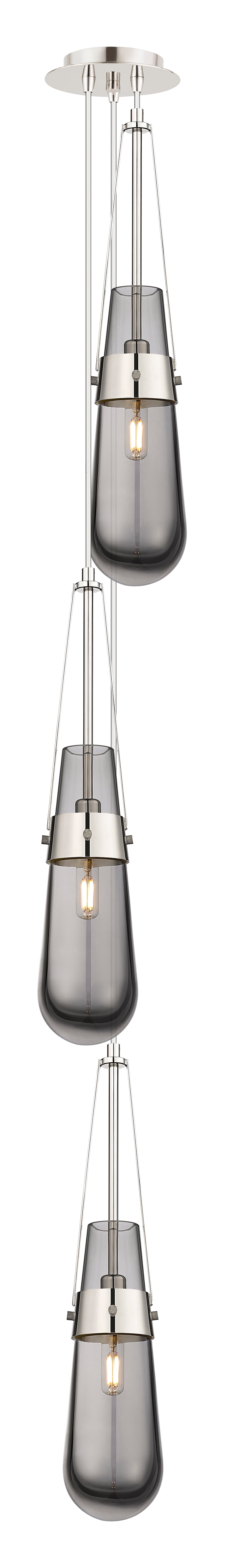 Downtown Urban Multi Pendant Brushed Brass