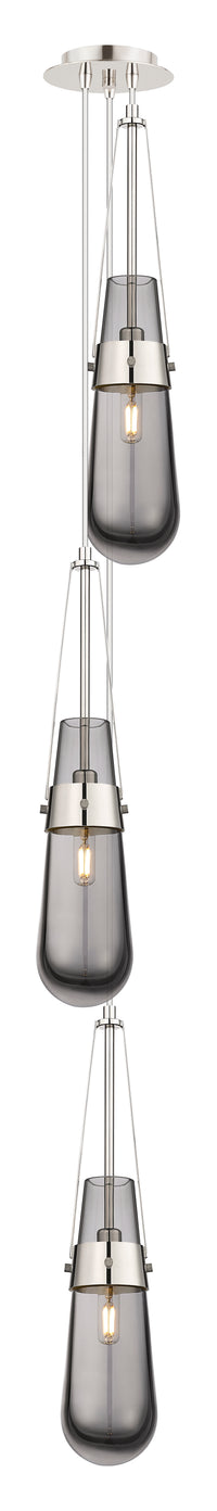 Downtown Urban Multi Pendant Brushed Brass