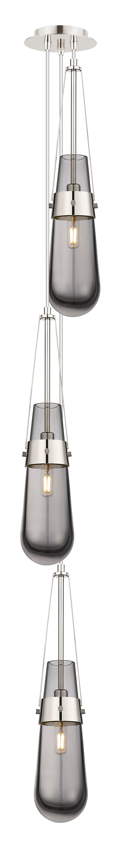 Downtown Urban Multi Pendant Brushed Brass