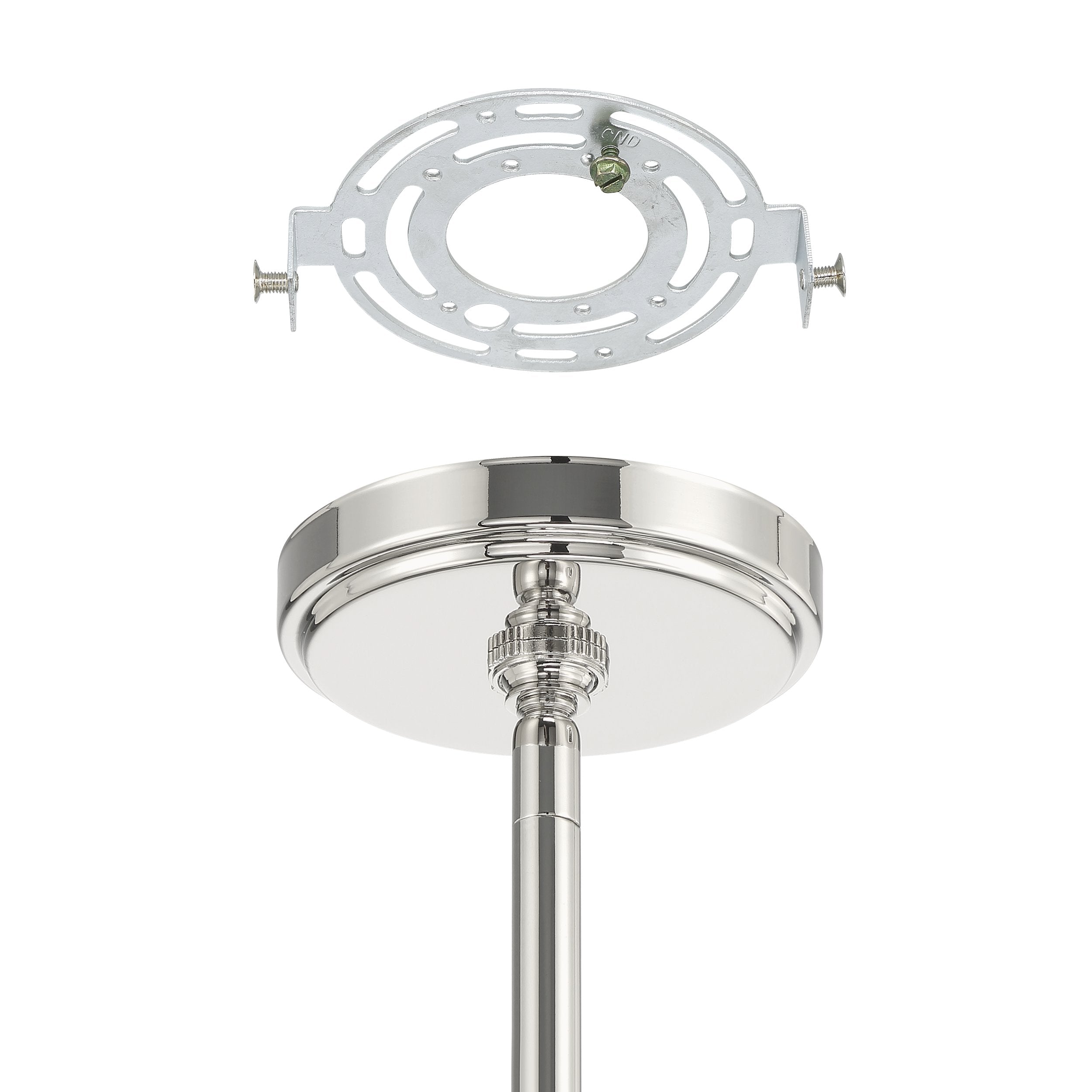 Stockholm 29-inch 7-light Polished Nickel Chandelier with Opal Glass Shades