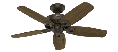 42 inch Builder New Bronze Ceiling Fan with LED Light Kit and Pull Chain