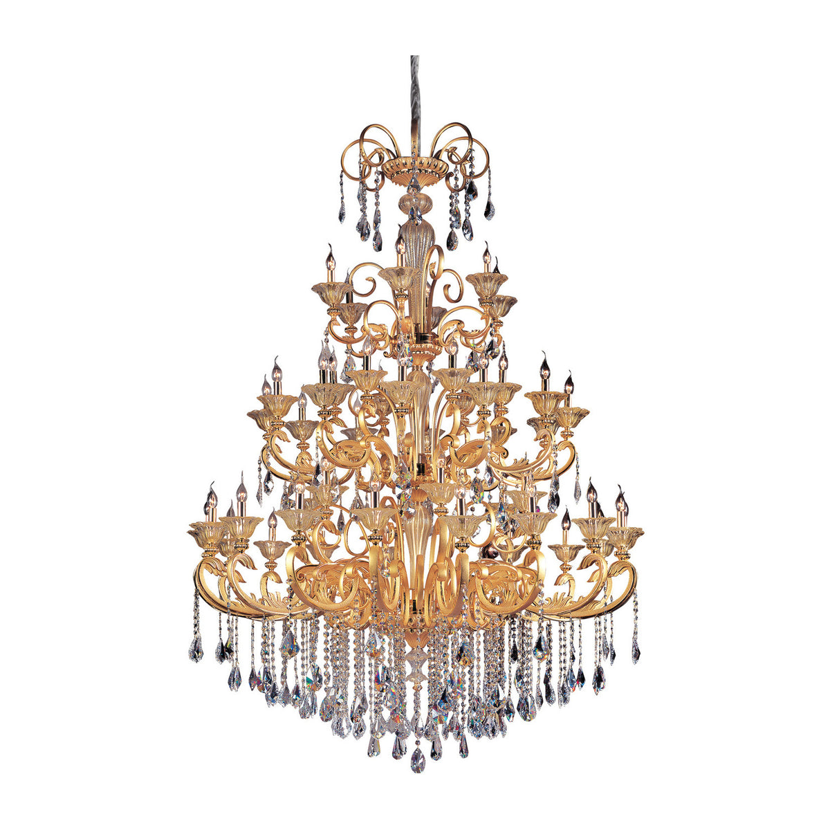 86.5'' Legrenzi 48 Light Two Tone Gold - 24K Chandelier