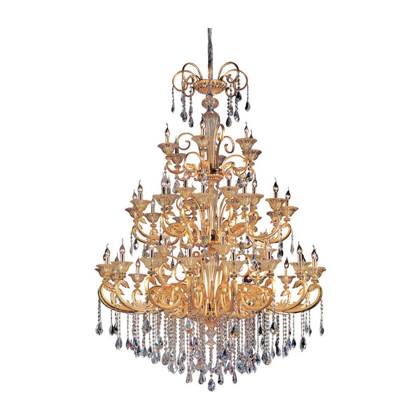 86.5 inch Legrenzi 48 Light Two Tone Gold 24K Chandelier