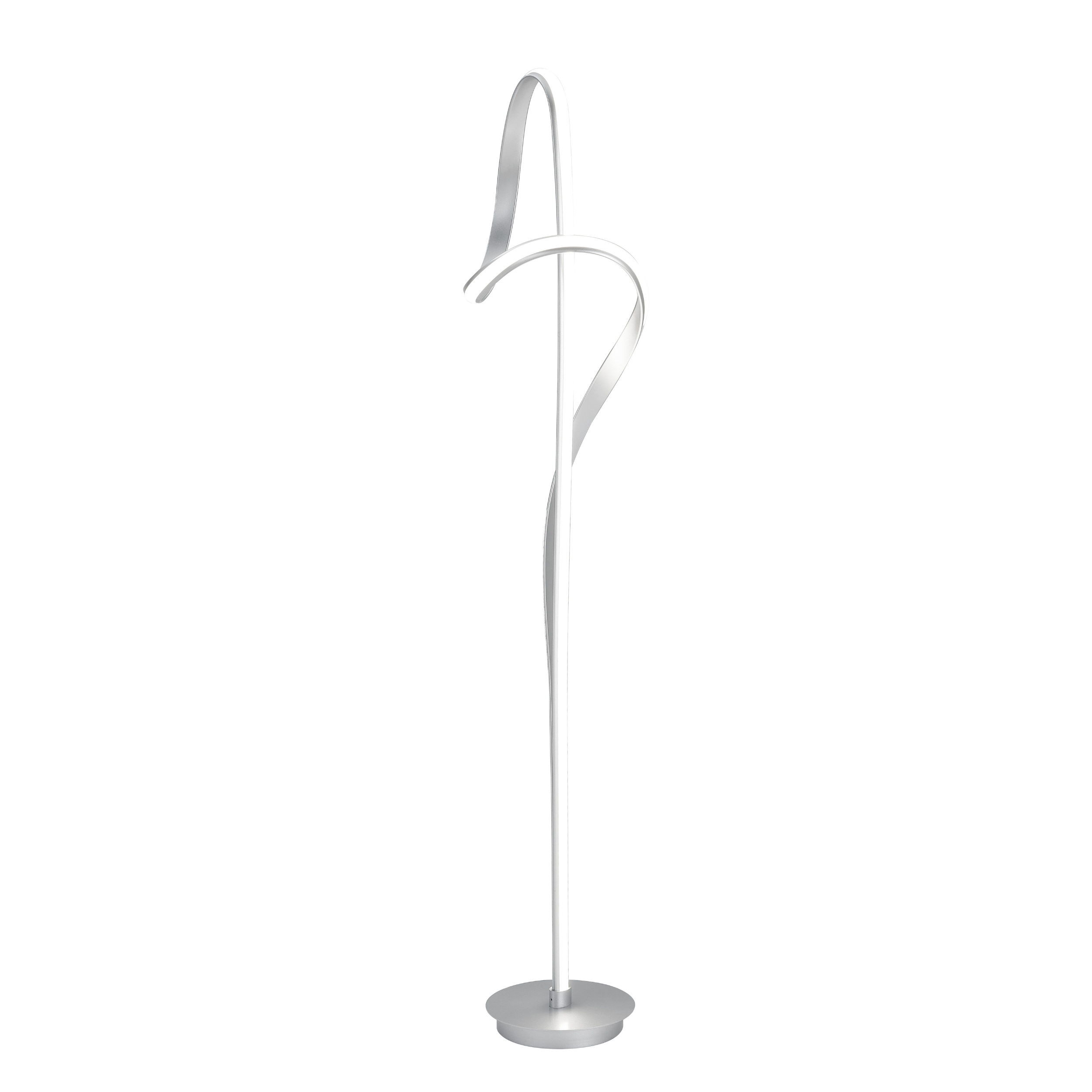 Budapest LED Silver 63" Tall Floor Lamp | Dimmable