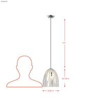 Chroman Empire 1 Light 10 in Bell Pendant