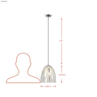 Chroman Empire 1 Light 10 in Bell Pendant