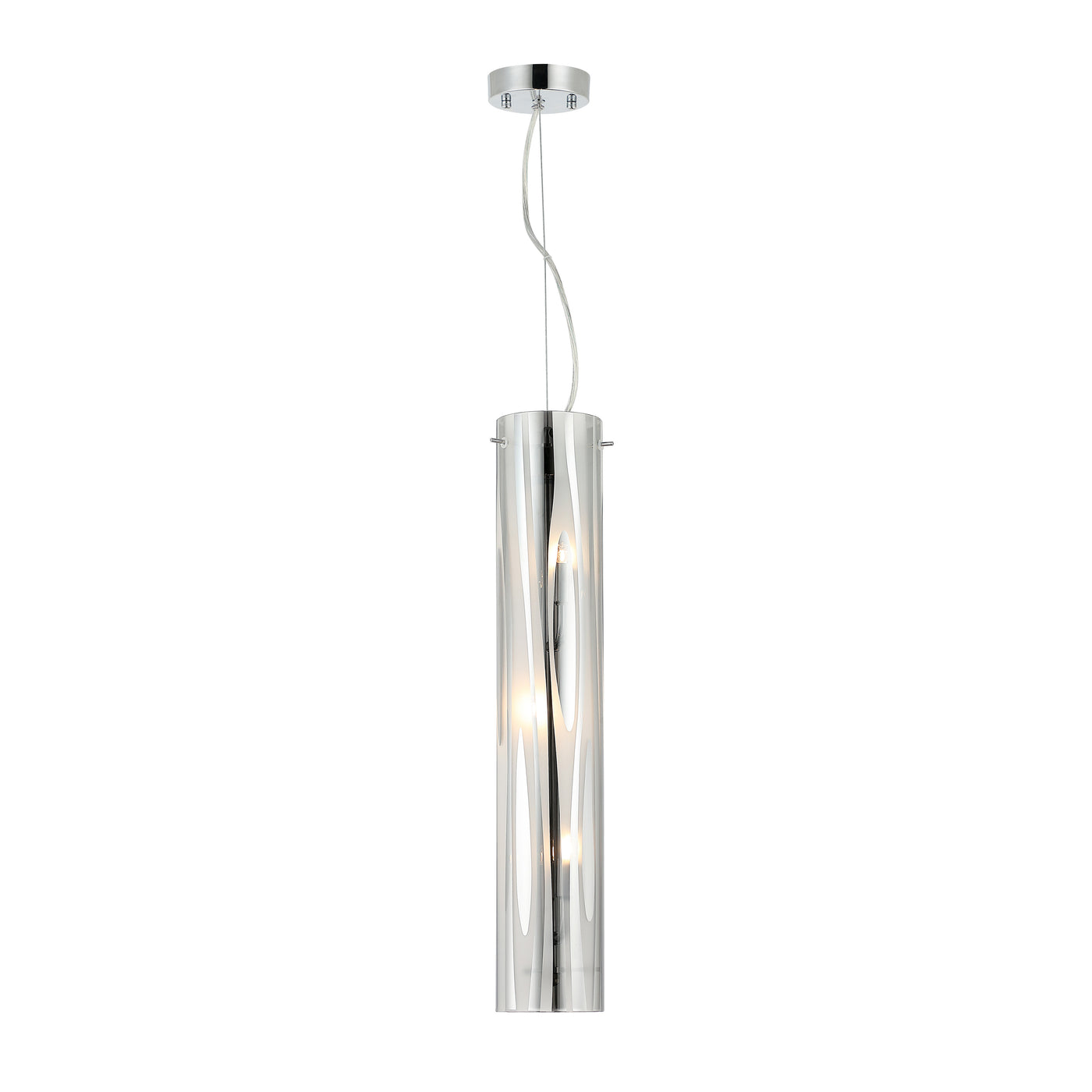 Chroman Empire 3 Light Tall Cylinder Pendant