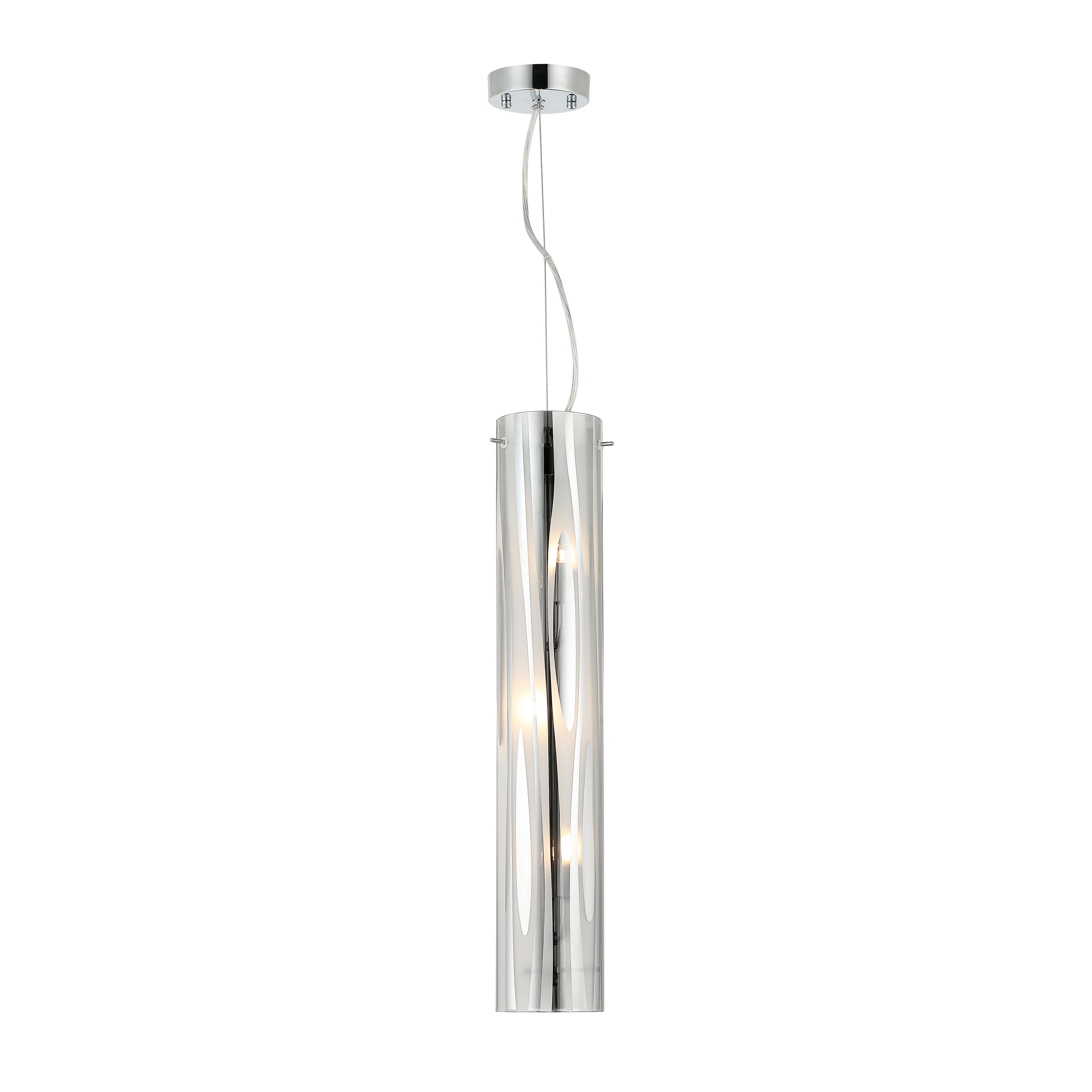 Chroman Empire 3 Light Tall Cylinder Pendant