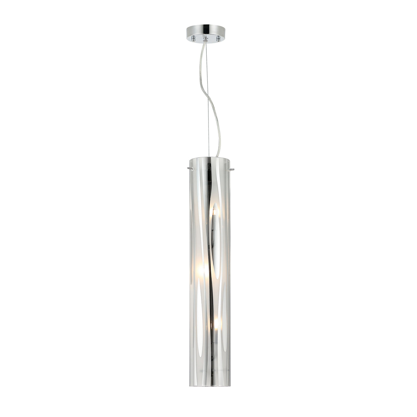 Chroman Empire 3 Light Tall Cylinder Pendant