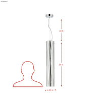 Chroman Empire 3 Light Tall Cylinder Pendant
