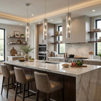 Chroman Empire 3 Light Tall Cylinder Pendant