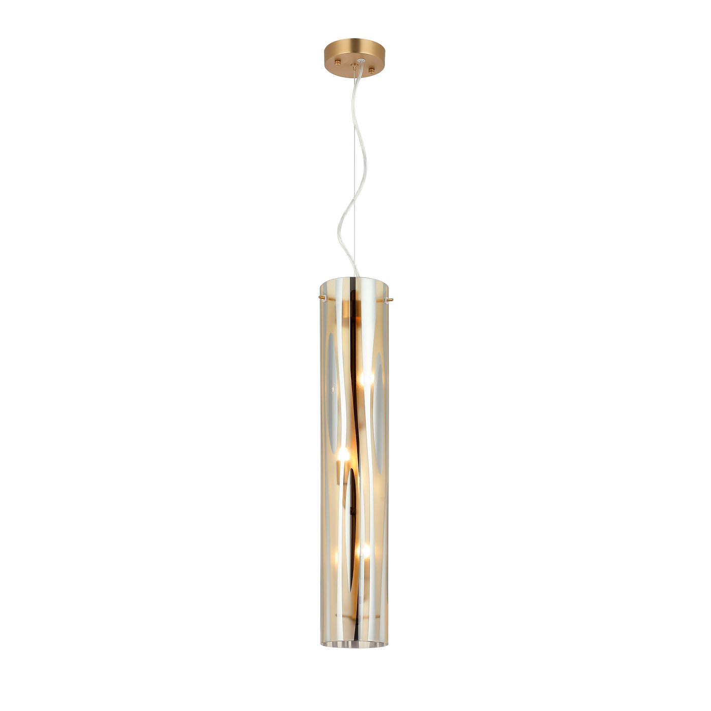 Chroman Empire 3 Light Tall Cylinder Pendant