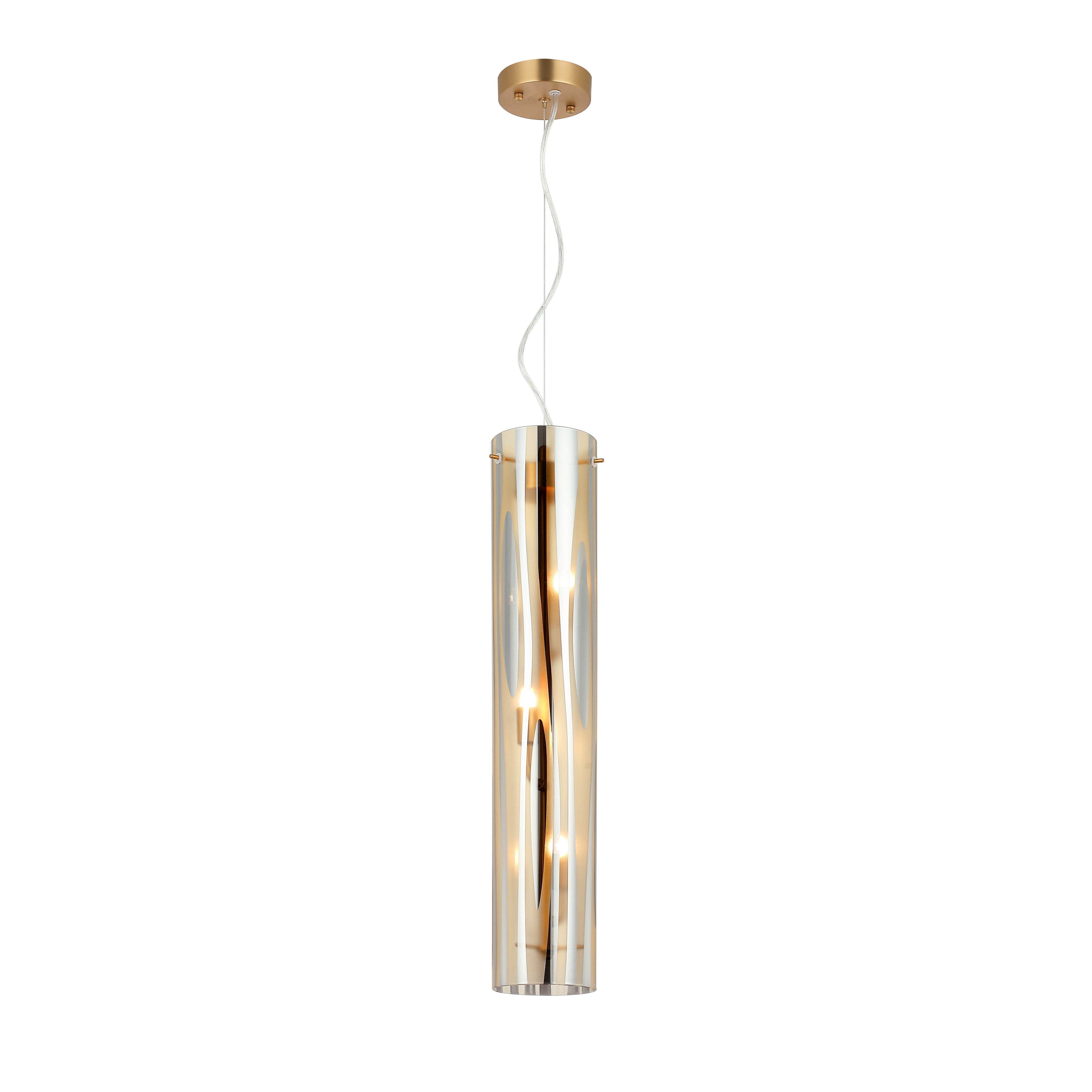 Chroman Empire 3 Light Tall Cylinder Pendant