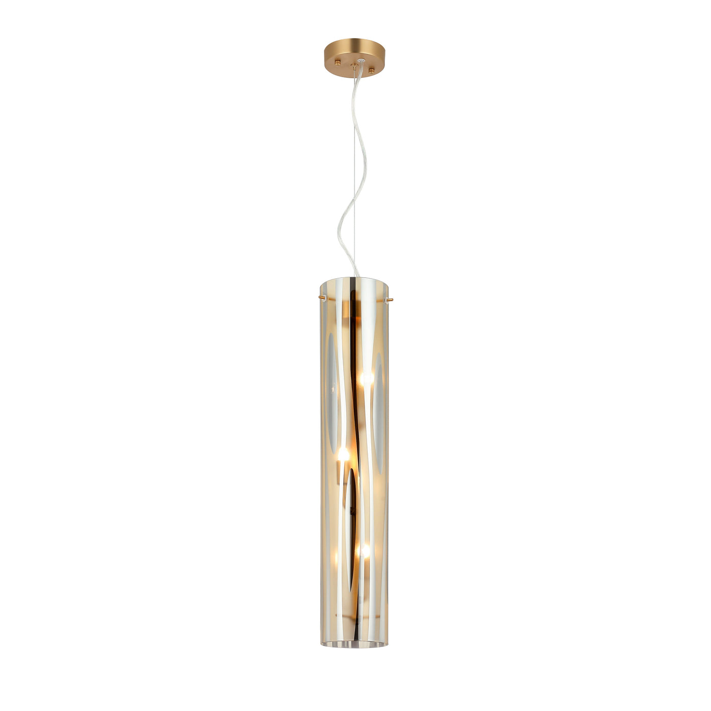 Chroman Empire 3 Light Tall Cylinder Pendant