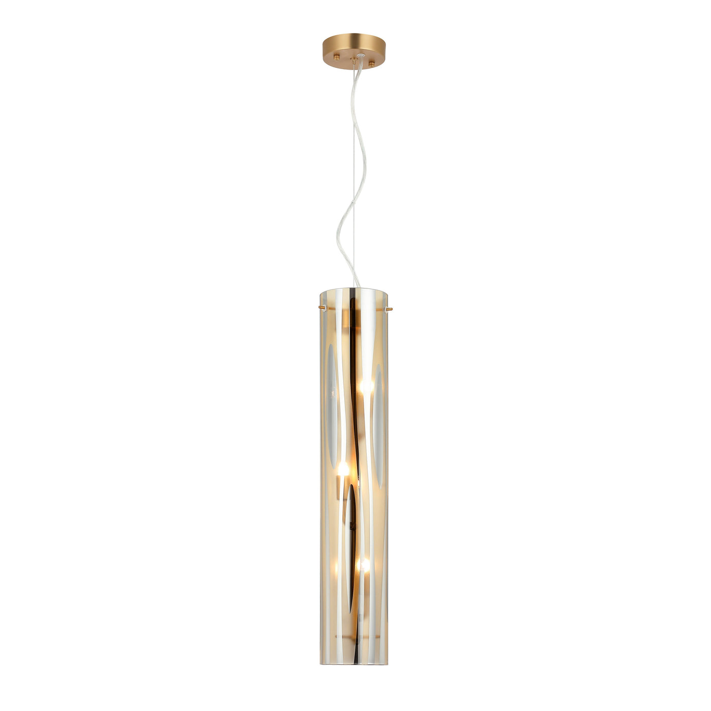 Chroman Empire 3 Light Tall Cylinder Pendant