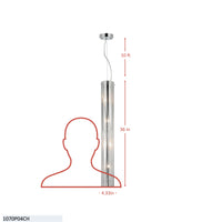 Chroman Empire 4 Light Tall Cylinder Pendant