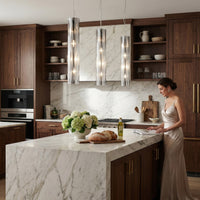 Chroman Empire 4 Light Tall Cylinder Pendant