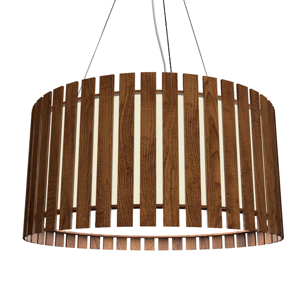 8.66'' Modern Slatted LED Accord Pendant Light