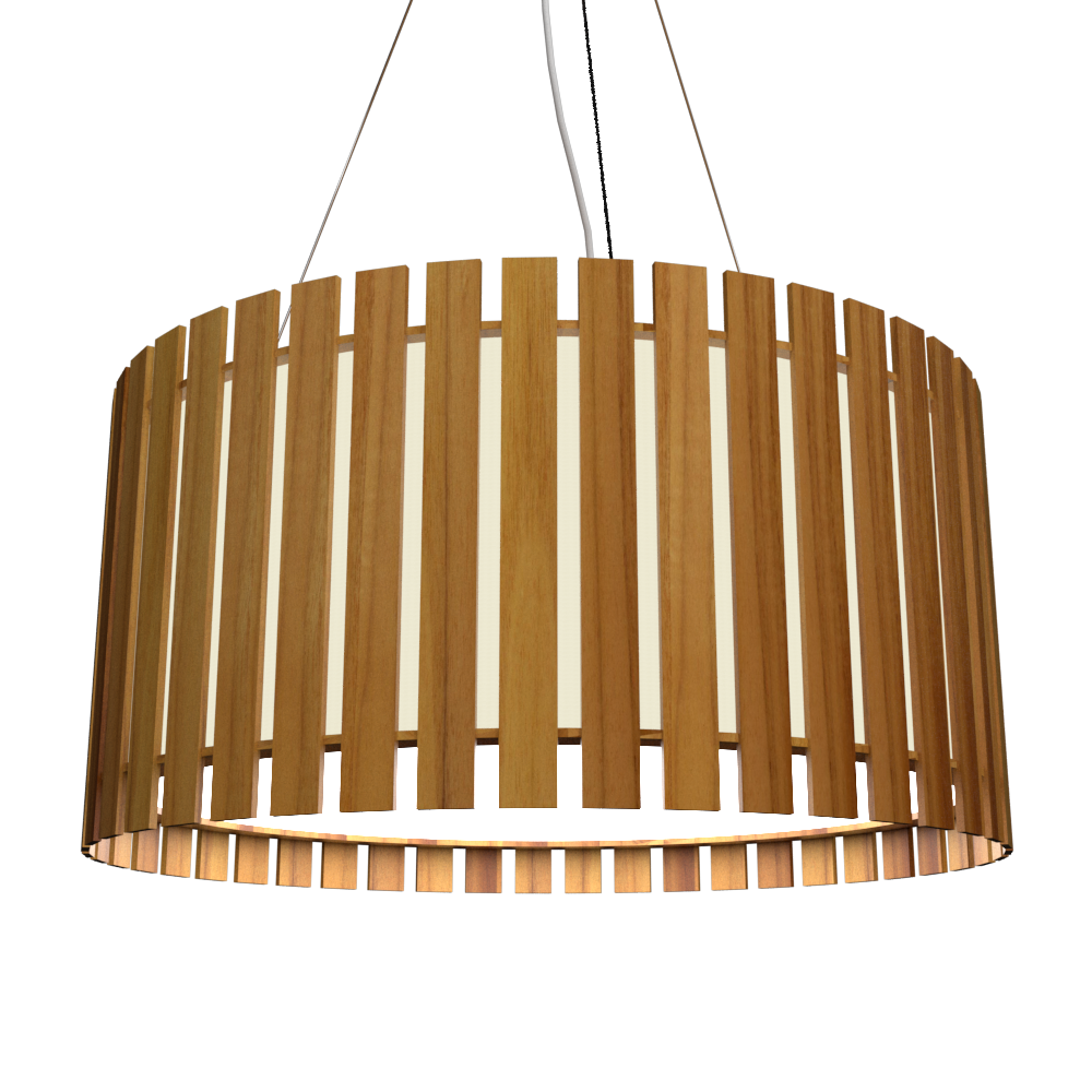 8.66'' Modern Slatted LED Accord Pendant Light
