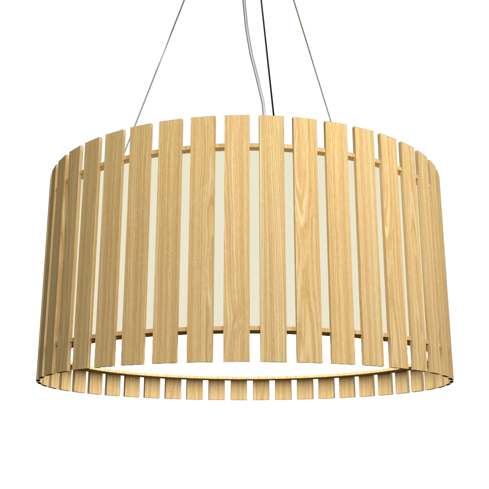 8.66'' Modern Slatted LED Accord Pendant Light