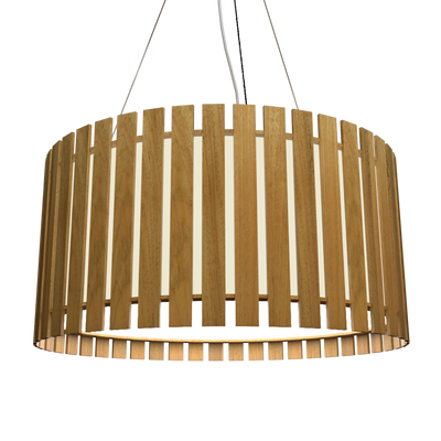 8.66'' Handcrafted Slatted LED Accord Pendant Light