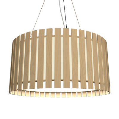 8.66'' Handcrafted Slatted LED Accord Pendant Light