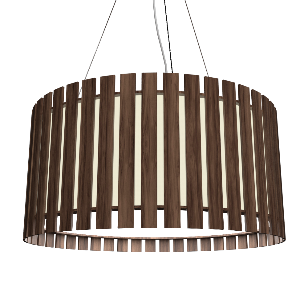 8.66'' Artisan Slatted LED Accord Pendant Light