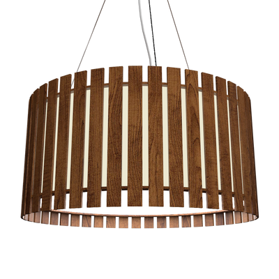 8.66'' Sculptural Slatted LED Accord Pendant Light