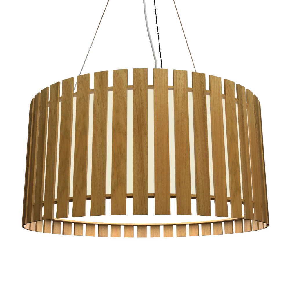 8.66'' Sculptural Slatted LED Accord Pendant Light