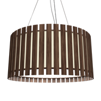 8.66'' Sculptural Slatted LED Accord Pendant Light