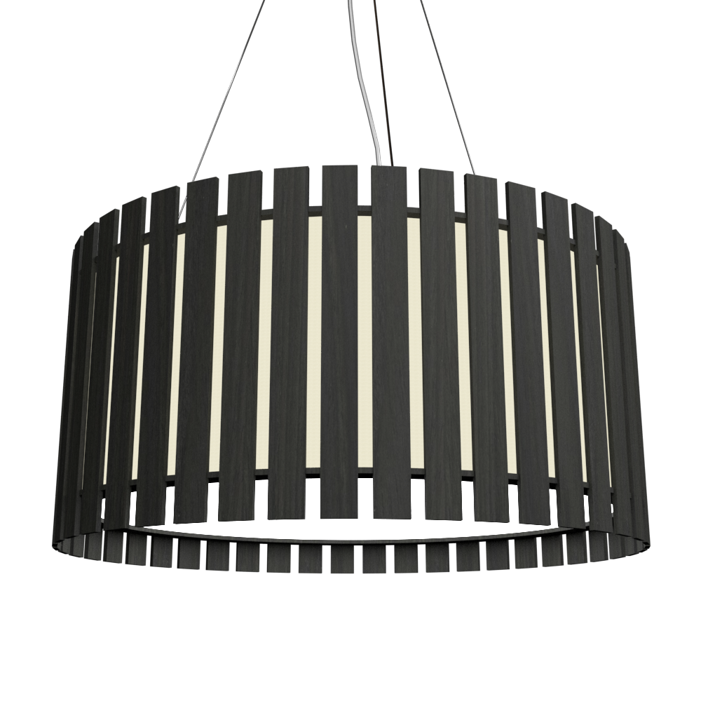 8.66'' Sculptural Slatted LED Accord Pendant Light