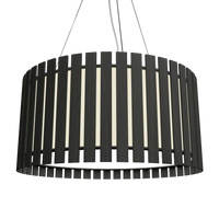 8.66'' Sculptural Slatted LED Accord Pendant Light