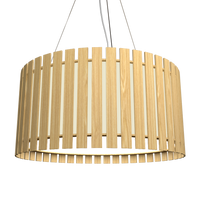 8.66'' Sculptural Slatted LED Accord Pendant Light