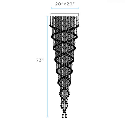 Crystal Chandelier Double Helix | 7 Light