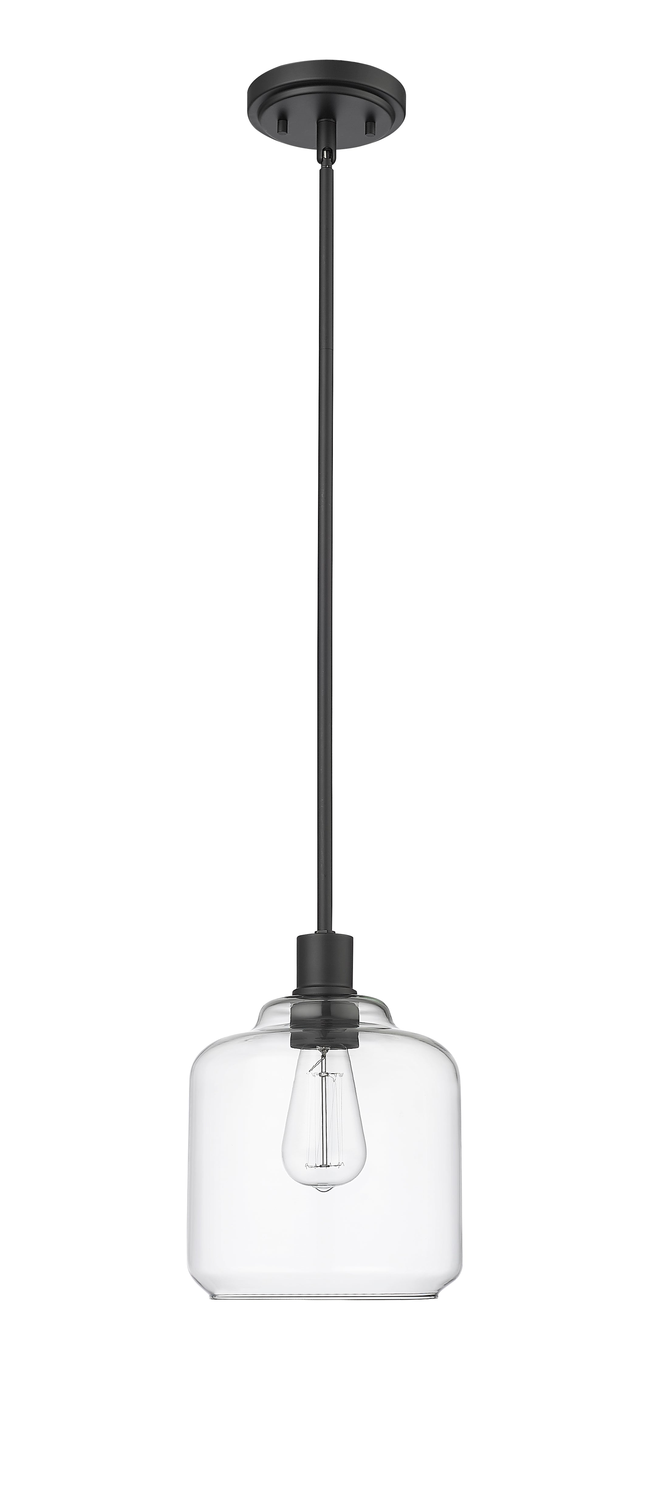 10.2'' Asheville Matte Black 1 Light Mini Pendant