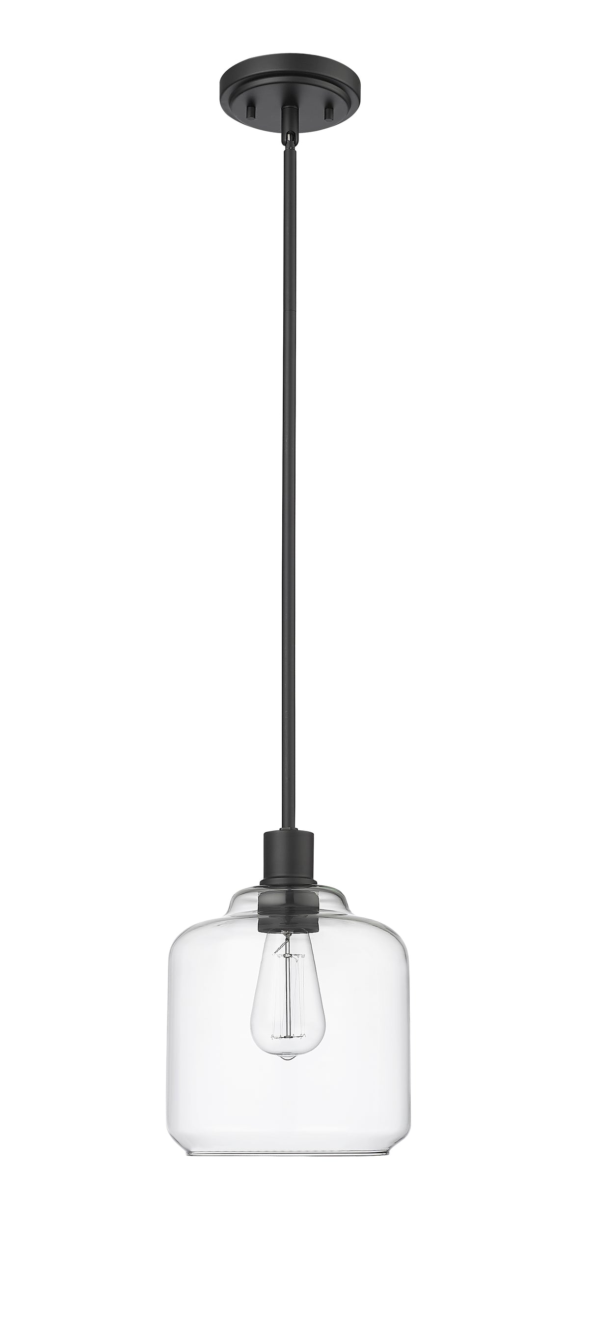 10.2'' Asheville Matte Black 1 Light Mini Pendant