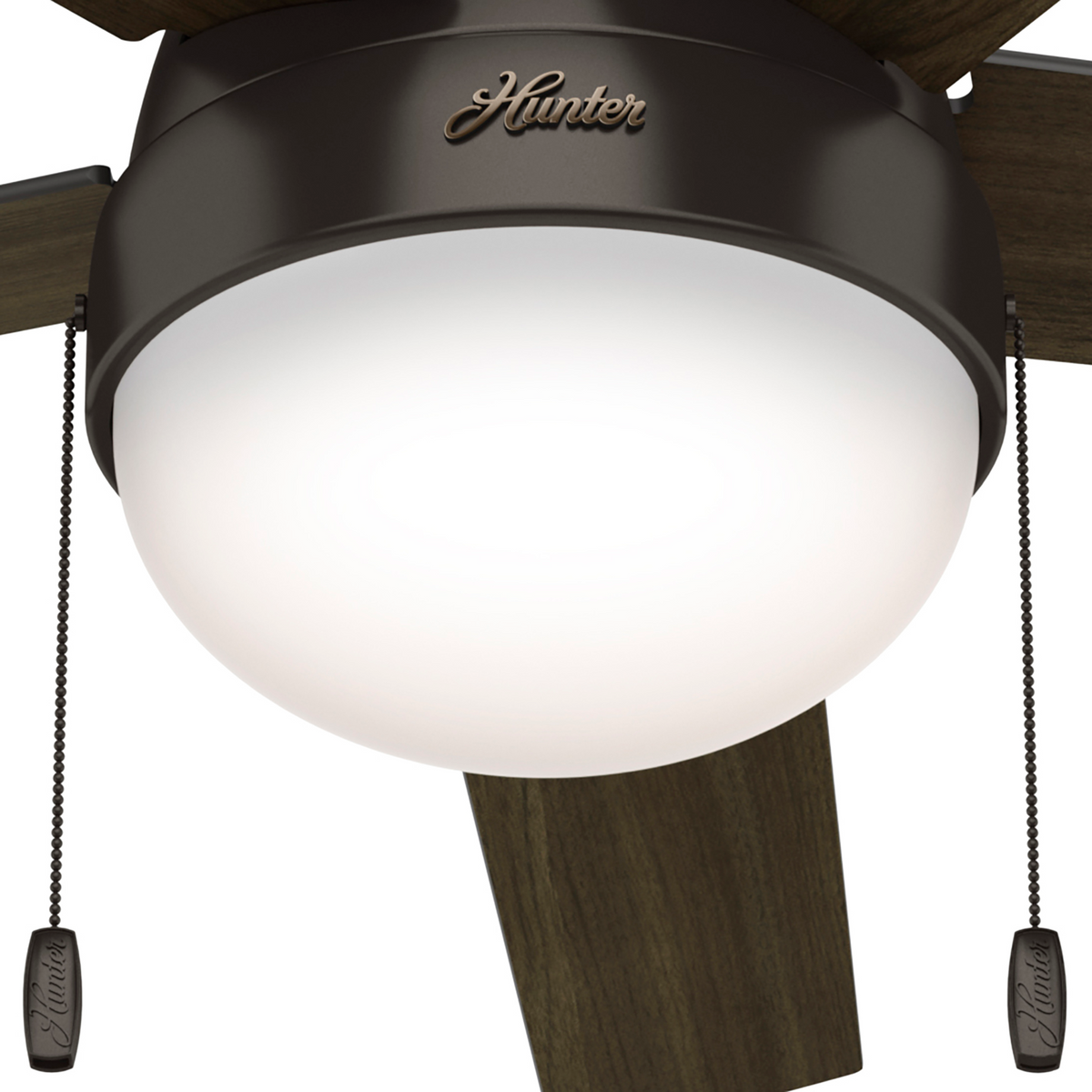 52 inch Anslee Premier Bronze Ceiling Fan with LED Light Kit and Pull Chain