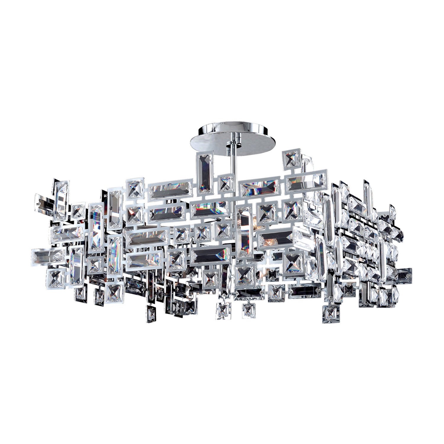 9'' Vermeer 8 Light Chrome Pendant