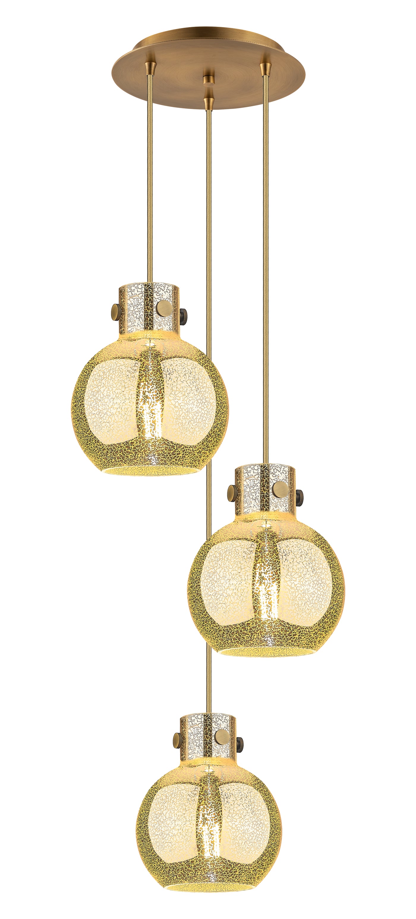 Downtown Urban Multi Pendant Brushed Brass
