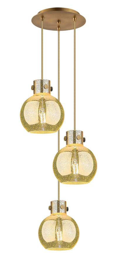 Downtown Urban Multi Pendant Brushed Brass